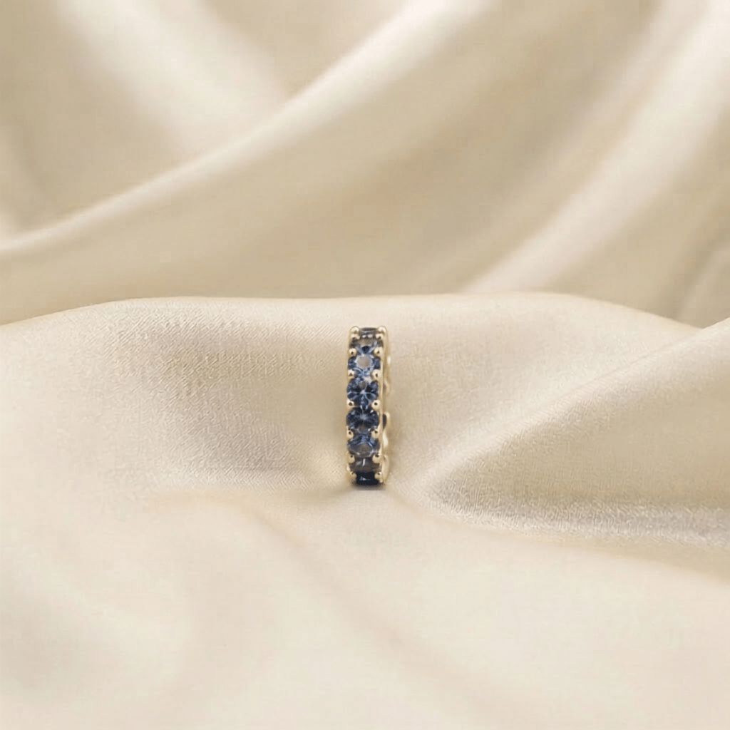 Piercing Fake Shine Azul Cobalto